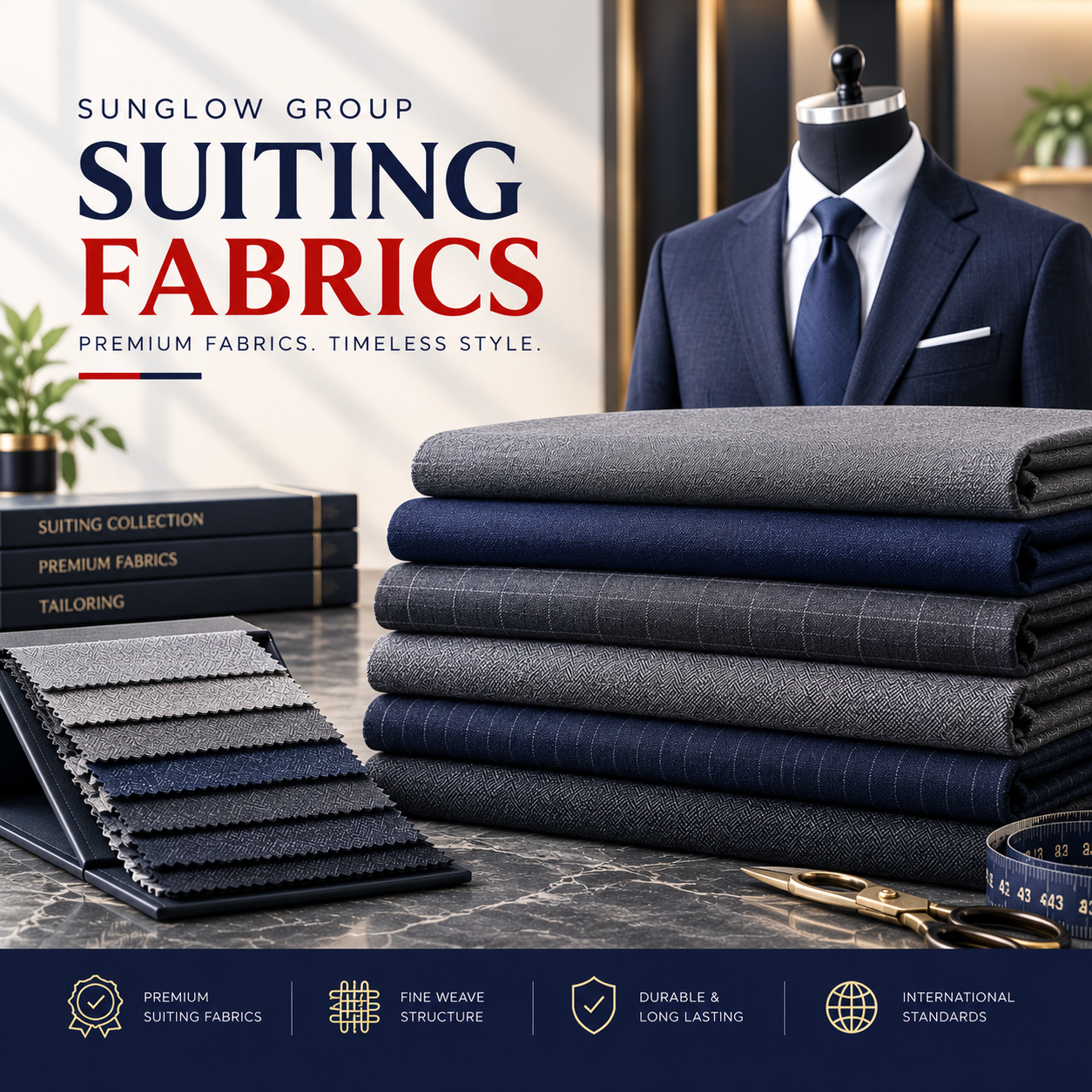Sunglow Group Suiting Fabrics